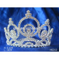 Desfile coroas tiaras vermelho cristal casamento coroa perla cristal coroa tiara férias tiara coroa para casamento